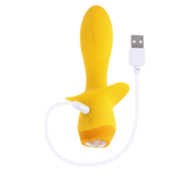 Желтая анальная вибропробка Mellow Yellow - 13,5 см. - 5