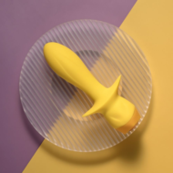 Желтая анальная вибропробка Mellow Yellow - 13,5 см. - 7