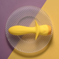 Желтая анальная вибропробка Mellow Yellow - 13,5 см. - 8