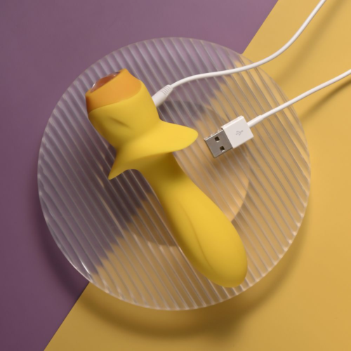 Желтая анальная вибропробка Mellow Yellow - 13,5 см. - 10