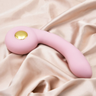 Розовый вибростимулятор точки G с нагревом Bendable Heating G-Spot Vibrator - 10