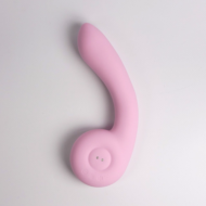 Розовый вибростимулятор точки G с нагревом Bendable Heating G-Spot Vibrator - 4