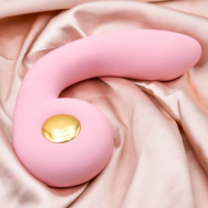 Розовый вибростимулятор точки G с нагревом Bendable Heating G-Spot Vibrator - 7