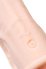Телесный анально-вагинальный вибратор RealStick Silicone Jason M - 18 см. - 13