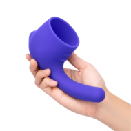 Фиолетовая насадка для wand-вибромассажера Deluxe Silicone G-Spot Wand Attachment - 0