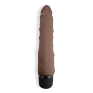 Коричневый вибромассажер 7 Realistic Vibrator - 20 см. - 1