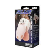 Белая клетка для пениса Silicone Small 2 in Cock Cage With Ball Divider - 4