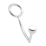 Кольцо на пенис с анальным стимулятором Stainless Steel Anal Hook Cock Ring - 0