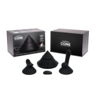 Конусный вибромассажер Cowgirl Cone с 2 насадками - 1