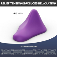 Фиолетовый треугольный вибромассажер Triangle Muscle Massager - 3