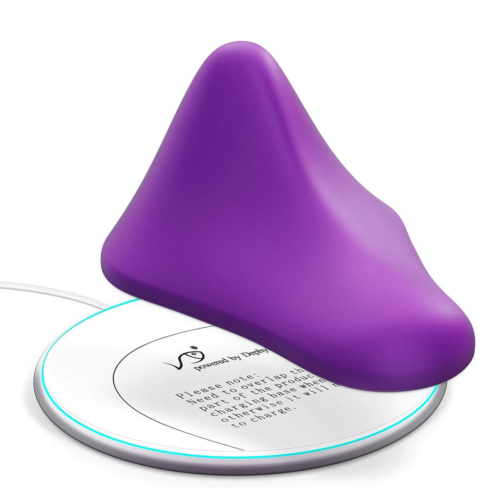 Фиолетовый треугольный вибромассажер Triangle Muscle Massager - 0