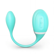Мятный вакуумный вибростимулятор Tadpole Vibrating Dual Stimulation с виброхвостиком - 4