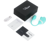Мятный вакуумный вибростимулятор Tadpole Vibrating Dual Stimulation с виброхвостиком - 6