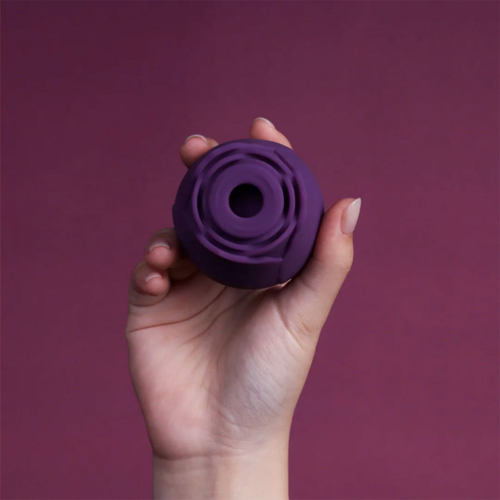 Фиолетовый вакуумный стимулятор Rose - 5