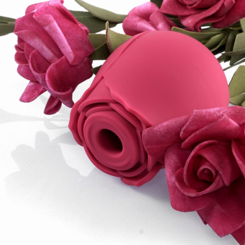 Красный вакуумный стимулятор Rose - 3