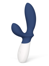 Синий вибромассажер простаты Lelo Loki Wave 2 - 19,6 см. - 0