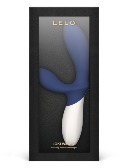Синий вибромассажер простаты Lelo Loki Wave 2 - 19,6 см. - 3