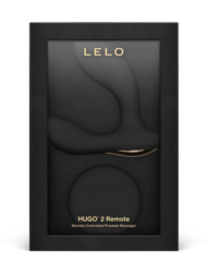 Черный вибромассажер простаты с пультом ДУ Hugo 2 Remote - 3