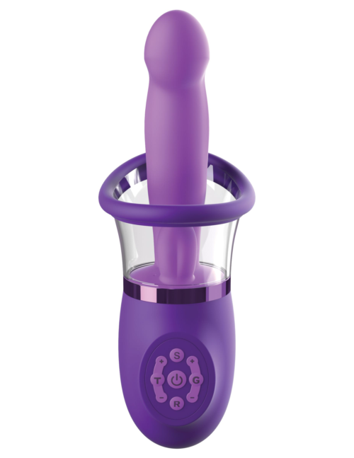 Фиолетовая помпа-вибратор Ultimate Pleasure Pro Plus - 1