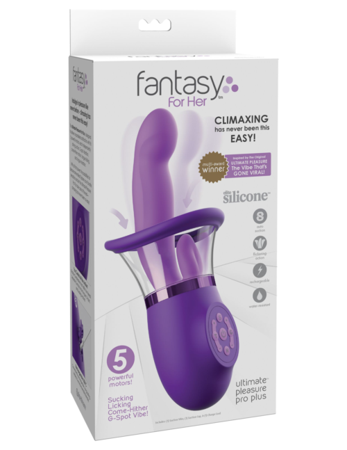 Фиолетовая помпа-вибратор Ultimate Pleasure Pro Plus - 2