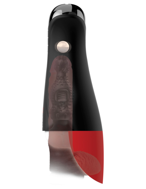 Мастурбатор в колбе с вибрацией Fuck-O-Matic Pro XL - 2