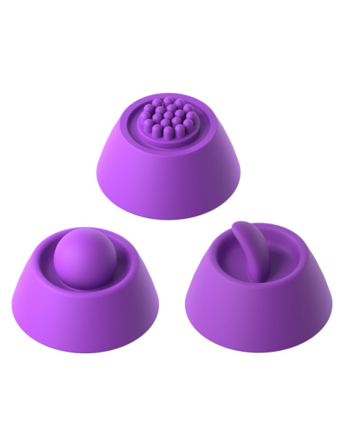 Фиолетовый вибратор с тройной стимуляцией Intimotion Pulse Pro - 24 см. - 4
