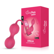 Розовые интерактивные вагинальные виброшарики Stella - 0