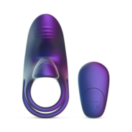 Фиолетовое эрекционное виброкольцо с клиторальной подушечкой Infinity Ignite - 4