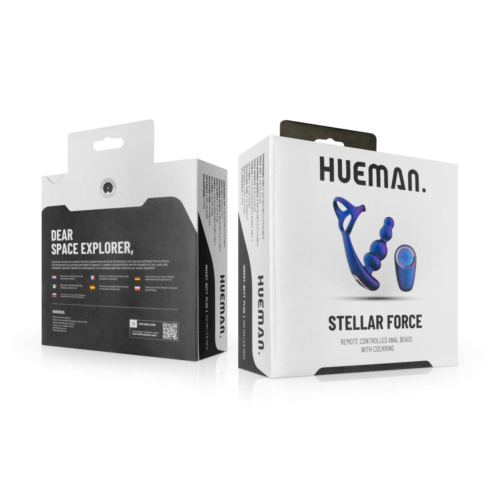 Фиолетовое эрекционное виброкольцо с анальной ёлочкой Stellar Force - 1