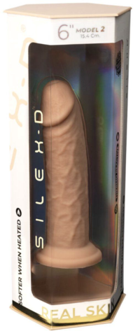 Телесный фаллоимитатор SILEXD Model 2 Premium Real Skin - 15,4 см. - 1