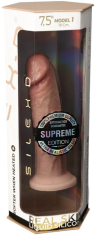 Телесный фаллоимитатор SILEXD Model 1 Premium Real Skin - 19 см. - 1