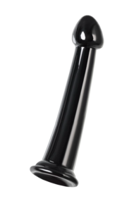 Черный фаллоимитатор Jelly Dildo M - 18 см. - 3