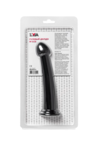 Черный фаллоимитатор Jelly Dildo M - 18 см. - 6