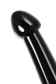 Черный фаллоимитатор Jelly Dildo M - 18 см. - 7