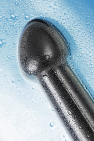Черный фаллоимитатор Jelly Dildo M - 18 см. - 8