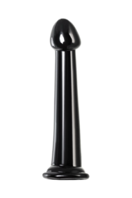 Черный фаллоимитатор Jelly Dildo M - 18 см. - 0