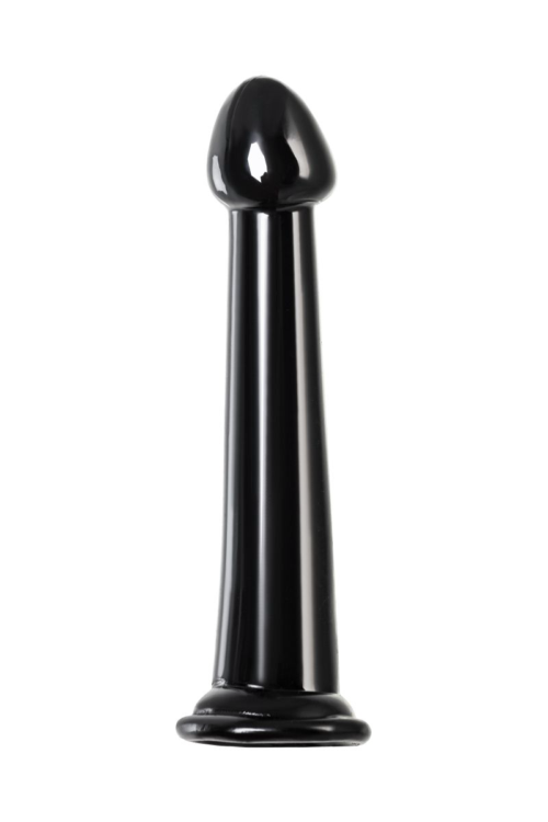 Черный фаллоимитатор Jelly Dildo M - 18 см. - 0