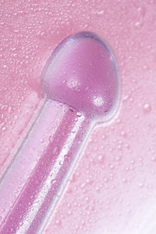 Фиолетовый фаллоимитатор Jelly Dildo M - 18 см. - 8