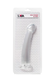 Прозрачный нереалистичный фаллоимитатор Jelly Dildo XL - 22 см. - 5