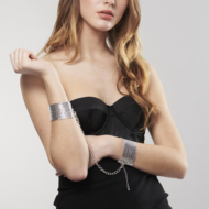 Серебристые наручники-браслеты Desir Metallique Handcuffs - 1