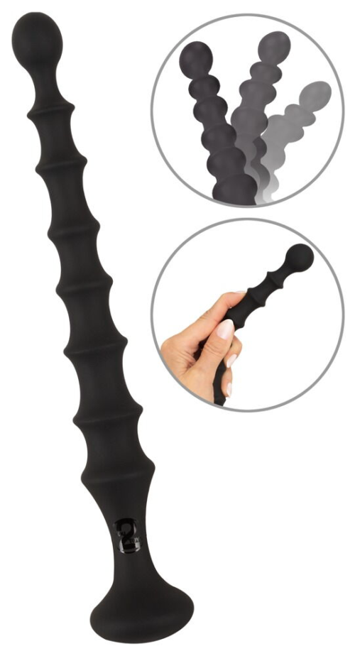 Черная анальная ёлочка Magic Anal Wand - 26,9 см. - 6