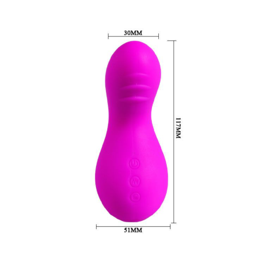 Лиловый клиторальный вибратор Gourd - 9