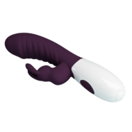 Фиолетовый вибратор-кролик Naughty Bunny - 19,8 см. - 5