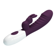 Фиолетовый вибратор-кролик Naughty Bunny - 19,8 см. - 6