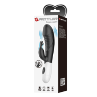 Черный вибратор-кролик Rasmussen - 19,8 см. - 1