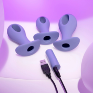 Набор из 3 анальных пробок с вибропулей Hole Punch Plug Set - 11