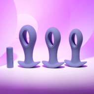 Набор из 3 анальных пробок с вибропулей Hole Punch Plug Set - 8