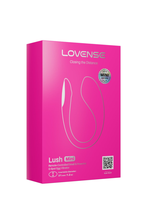 Розовое виброяйцо Lush Mini - 5