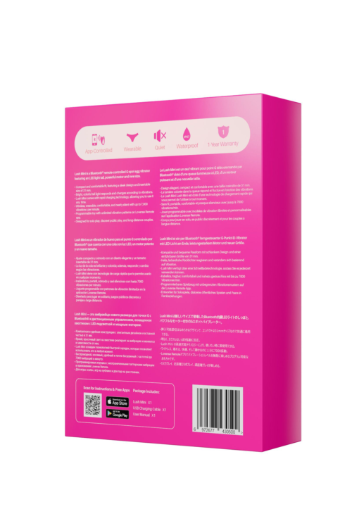 Розовое виброяйцо Lush Mini - 6