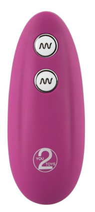 Ярко-розовый клиторальный стимулятор с пультом ДУ VibePad - 4